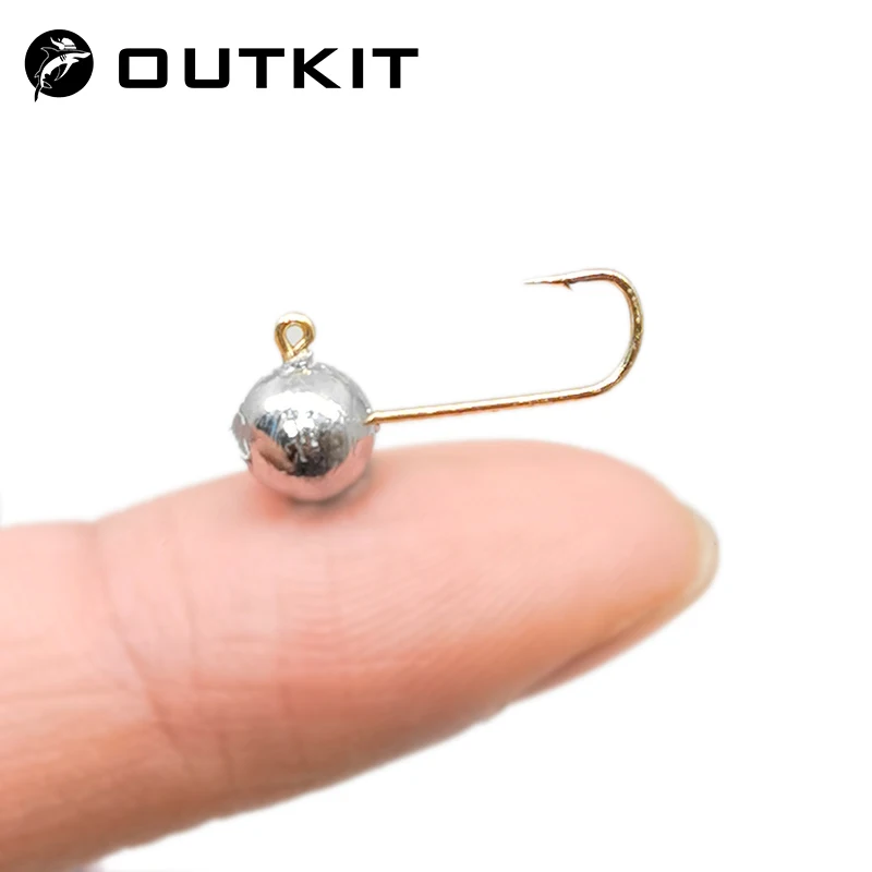 Fishing Hook Offset - Outhit 10 pçs mini gabarito cabeça