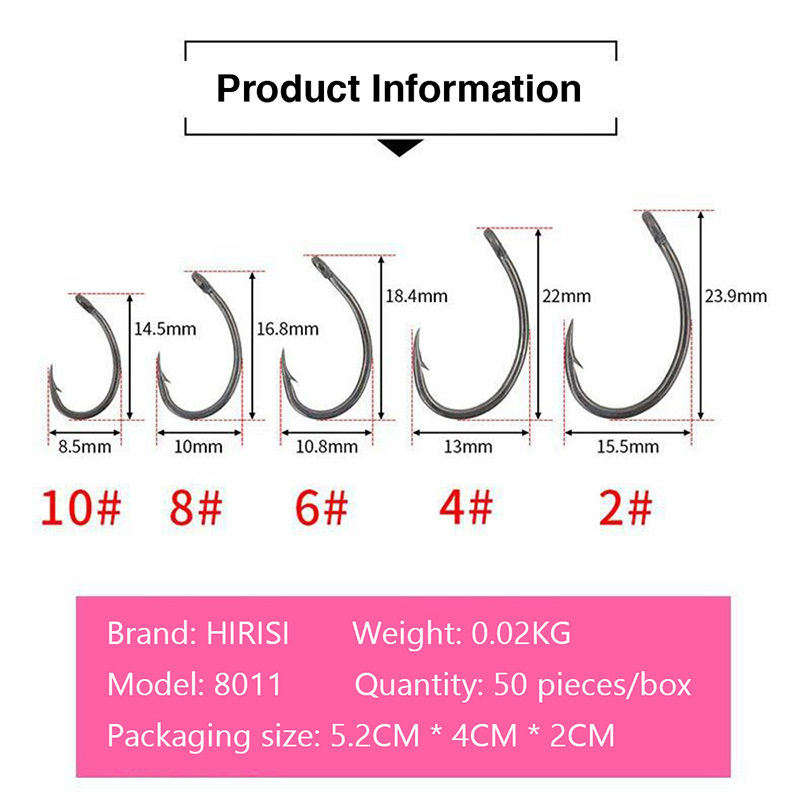 Fishing Hook Box - Novo Kit Hirisi com 50 Anzóis