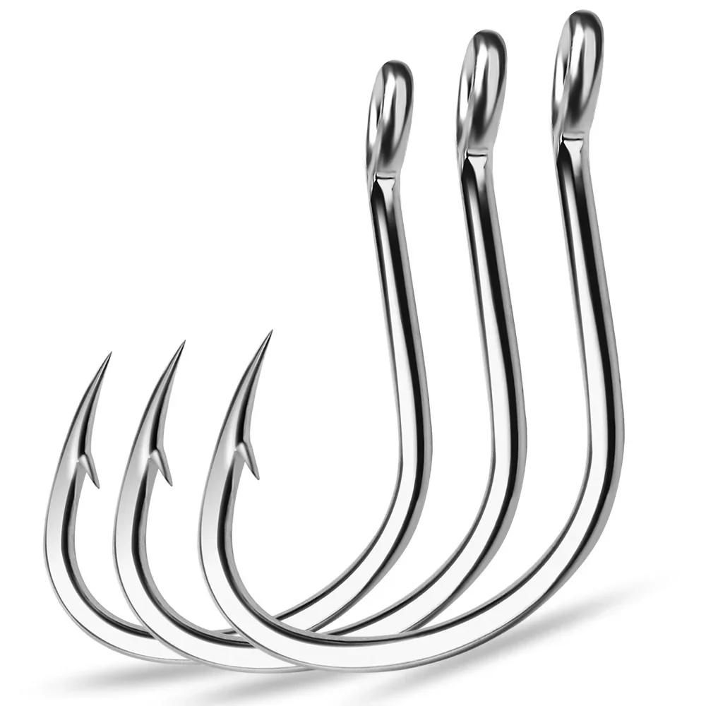 Fishing Hook Offset - Anel de olho anzóis gancho de