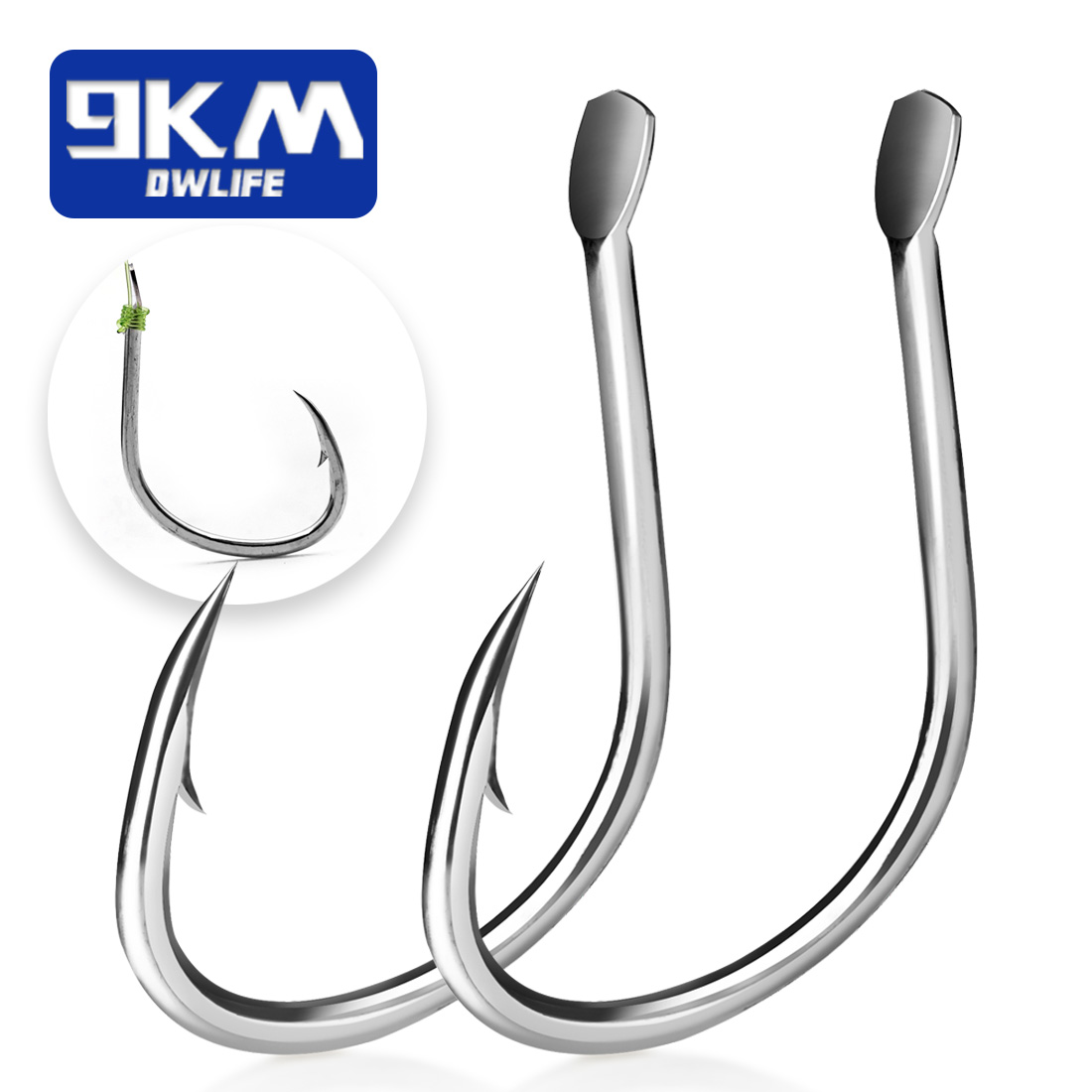 Fishing Hook Circle - Ganchos de isca viva de 9km,