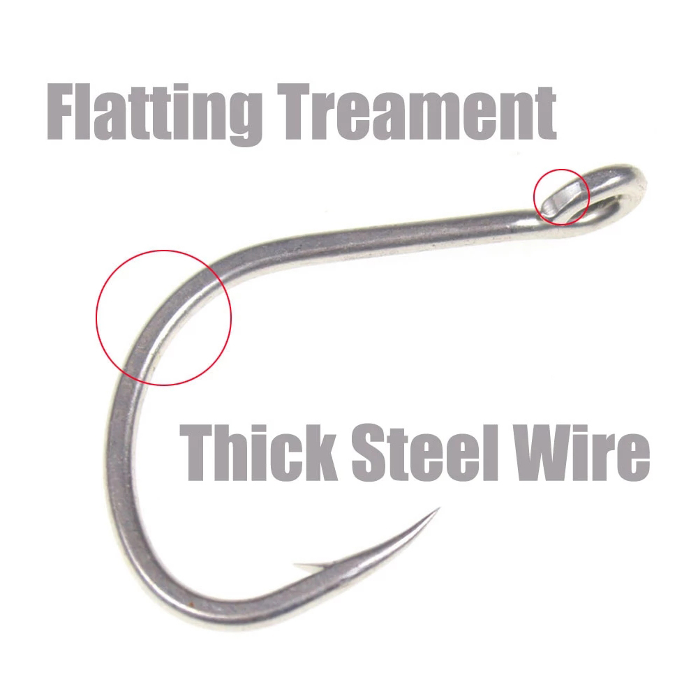 10 pçs fosco estanho anti-ferr - Fishing Hook Offset avaliação e preço