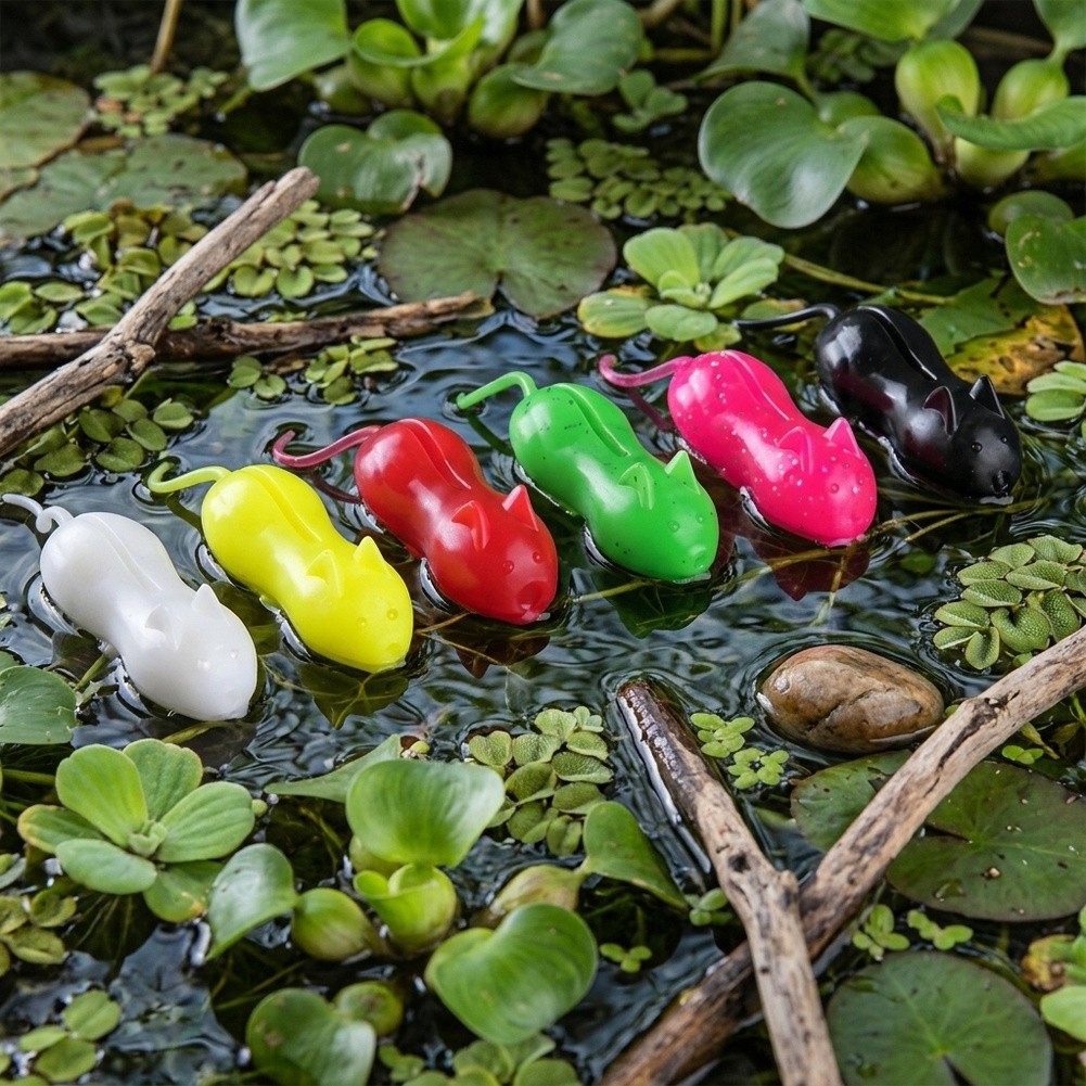 6 Iscas Flutuantes de Rato par - Fishing Hook Weedless avaliação e preço
