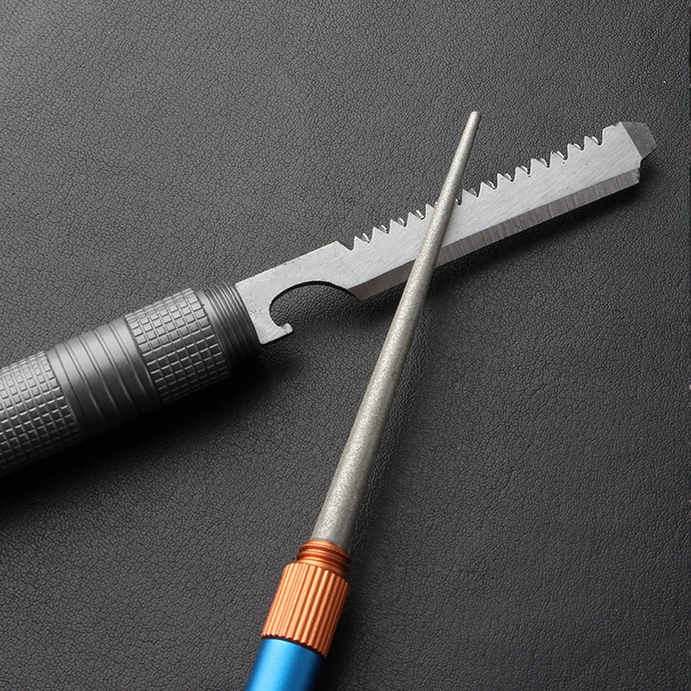 Ao ar livre fosco mini edc fac - Fishing Hook Sharpener avaliação e preço