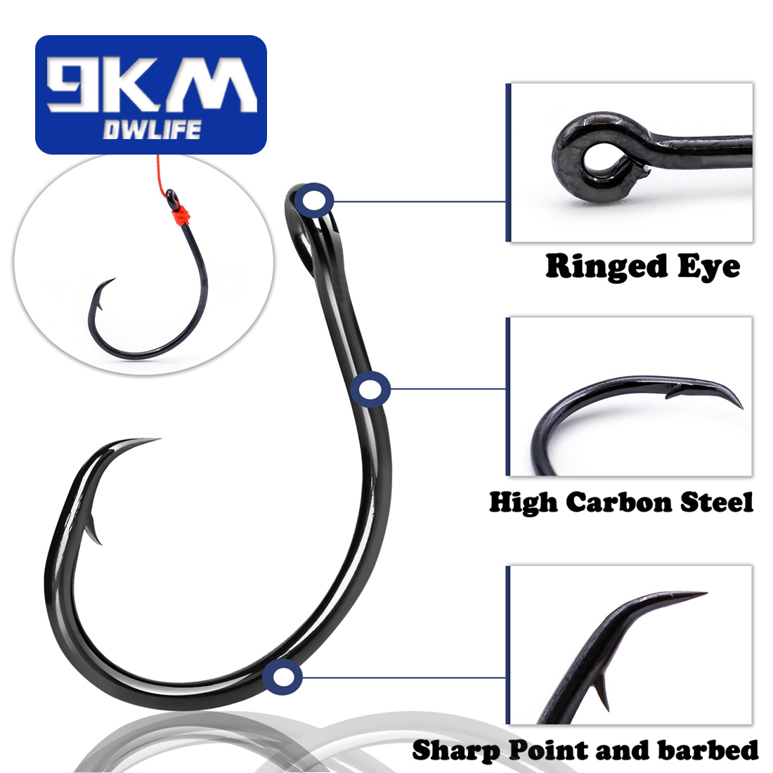 Anzóis Circulares de Abertura  - Fishing Hook Circle avaliação e preço