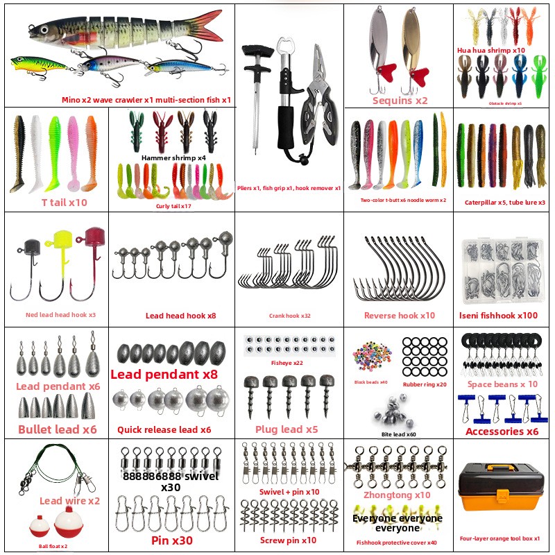 Conjunto de 547 Peças de Iscas - Fishing Hook avaliação e preço