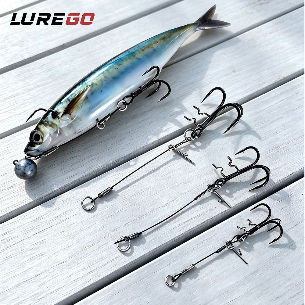 LUREGO 2 Peças Anzóis Stinger  - Fishing Hook Weedless avaliação e preço