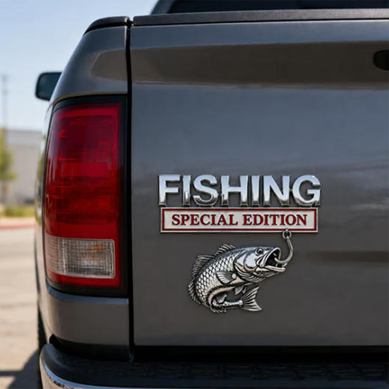 Emblema de Metal Cromado para  - Fishing Hook avaliação e preço