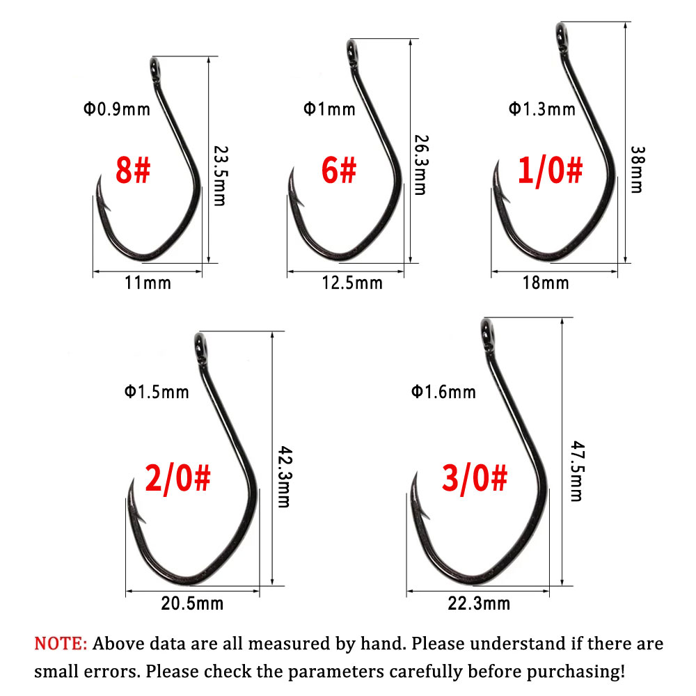 Wifreo 20 pçs v forma peixe-ga - Fishing Hook Offset avaliação e preço