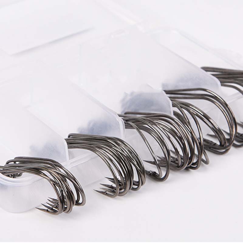 Caixa com 50 Anzóis de Pesca e - Fishing Hook Offset avaliação e preço