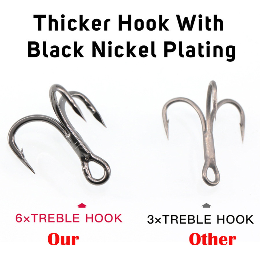 6x ganchos agudos de pesca pre - Fishing Hook Offset avaliação e preço