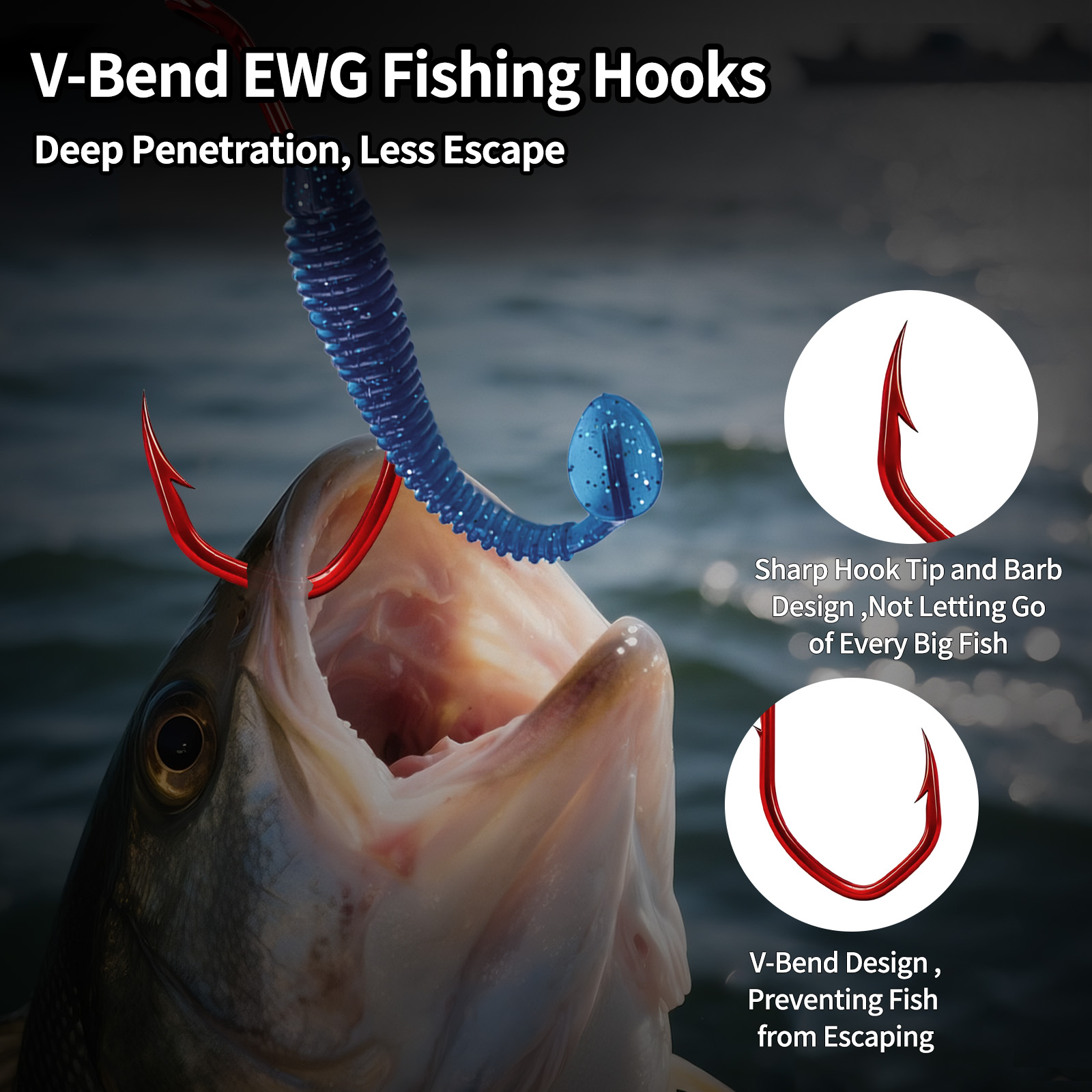Ganchos de Pesca 9KM Baitholde - Fishing Hook Circle avaliação e preço